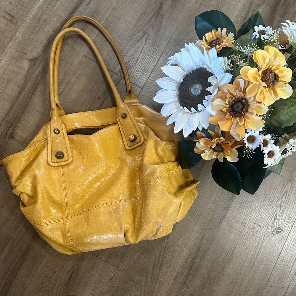Elegant Yellow Hobo Bag
